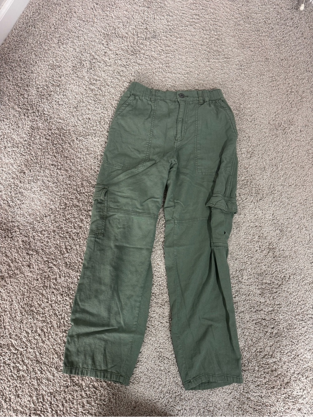 Pilcro Olive Cargo Trousers